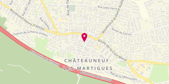Plan de Agence Chateauneuf Les Martigues, place Bellot, 13220 Châteauneuf-les-Martigues