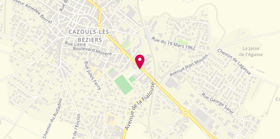 Plan de Agence de Cazouls, 10 avenue Jean Jaurès, 34370 Cazouls-lès-Béziers