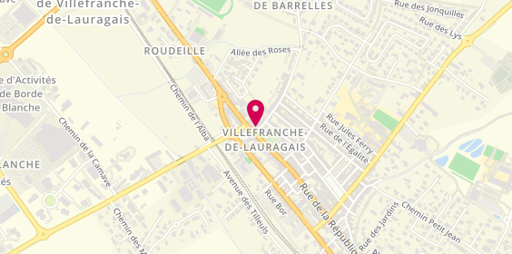 Plan de Agence Villefranche de Lgais, 128 Rue de la République, 31290 Villefranche-de-Lauragais