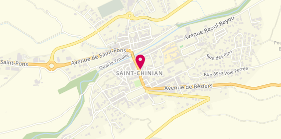 Plan de Agence de St Chinian, 32 Grand Rue, 34360 Saint-Chinian