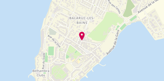 Plan de Bnp Paribas, 10 Bis Route de Montpellier, 34540 Balaruc-les-Bains