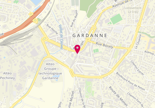 Plan de BNP Paribas - Gardanne, 6 Rue Jules Ferry, 13120 Gardanne