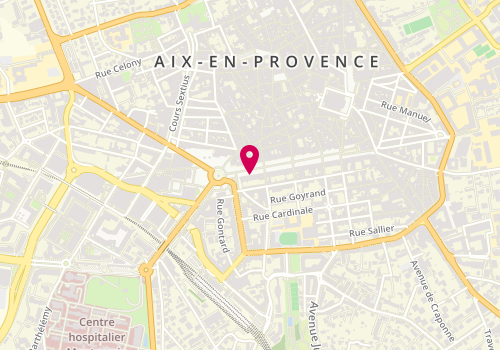 Plan de BNP, 6 Cr Mirabeau, 13100 Aix-en-Provence