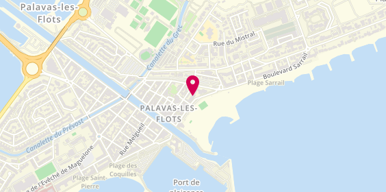 Plan de Agence de Palavas, 12 Boulevard Maréchal Joffre, 34250 Palavas-les-Flots