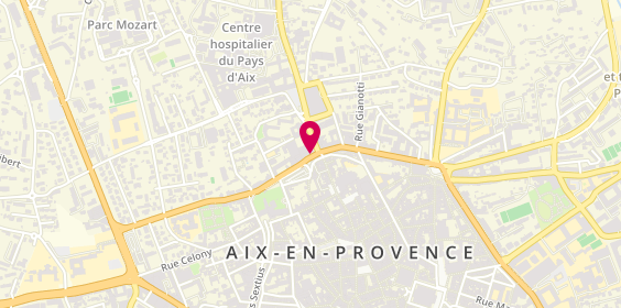 Plan de Caisse d'Epargne Provence Alpes Cor, 21 Boulevard Jean Jaurès, 13100 Aix-en-Provence