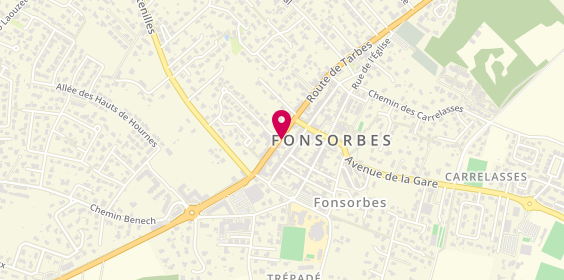 Plan de Bnp Paribas, 2134 Route de Tarbes, 31470 Fonsorbes