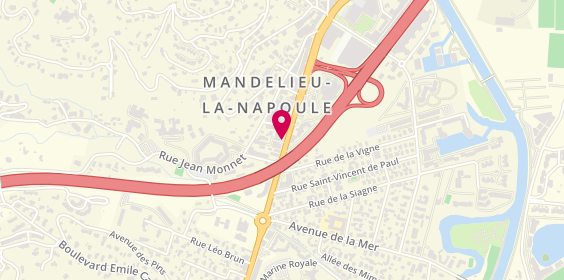 Plan de Crédit Agricole, 269 avenue de Cannes, 06210 Mandelieu-la-Napoule
