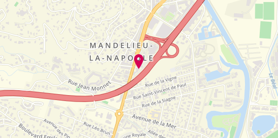 Plan de Banque Populaire Méditerranée, 302, Avenue de Cannes Les Ormes, 06210 Mandelieu-la-Napoule