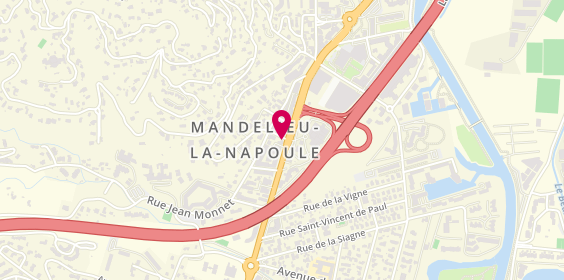 Plan de B.N.P Paribas - Mandelieu la Napoule, 437 avenue de Cannes, 06210 Mandelieu-la-Napoule