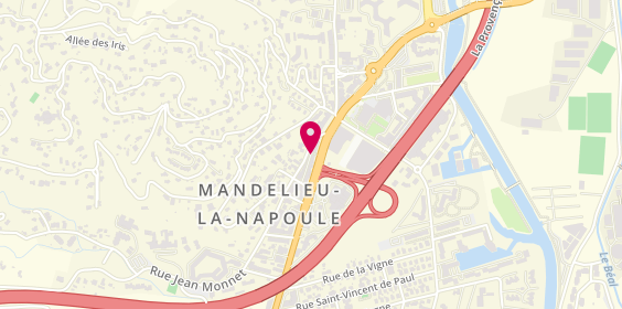 Plan de Crédit Mutuel, 589 avenue de Cannes, 06210 Mandelieu-la-Napoule