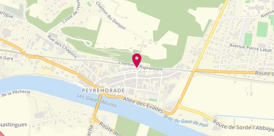 Plan de Banque Populaire Aquitaine Centre Atlantique, 264 place Aristide Briand, 40300 Peyrehorade