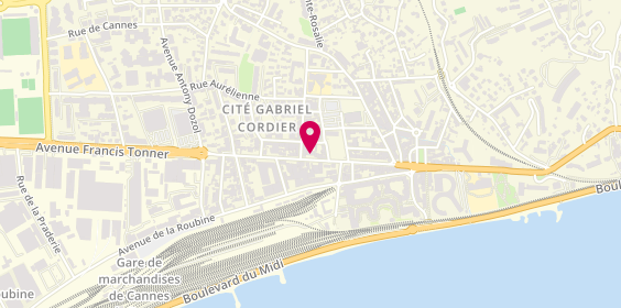 Plan de Caisse d'Epargne Cote d'Azur, 88 avenue Francis Tonner, 06150 Cannes