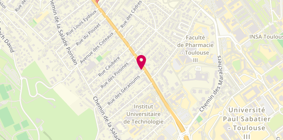 Plan de LCL, 91 Route de Narbonne, 31400 Toulouse