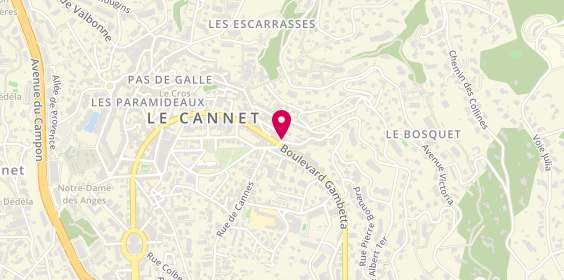 Plan de Caisse d'Epargne Cote d'Azur, 1 place du Général Leclerc, 06110 Le Cannet