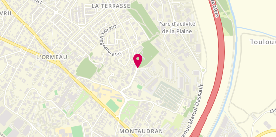 Plan de BNP Paribas, Centre d'Affaires Sud Ouest Entrep 8 Terrasse, 31500 Toulouse
