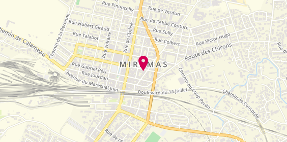 Plan de Agence Miramas, Rue Carnot Angle avenue de la République, 13140 Miramas