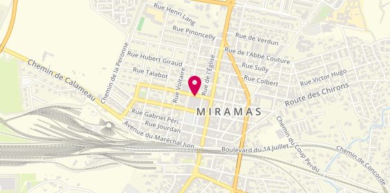 Plan de Agence Miramas, la Chalve
Rue Curie, 13140 Miramas