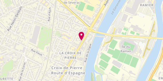 Plan de Agence Toulouse Croix de Pierre, 107 avenue de Muret, 31300 Toulouse