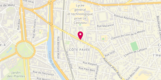 Plan de Agence Cote Pavee, 41 avenue Jean Rieux, 31500 Toulouse