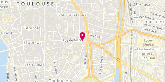 Plan de HSBC - Succursale Toulouse, 64 Rue Metz, 31000 Toulouse