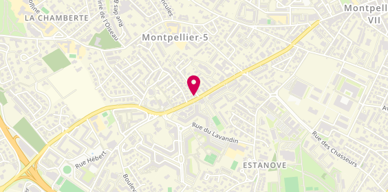 Plan de Cic Societe Bordelaise, 52 Ter Route de Lavérune, 34070 Montpellier