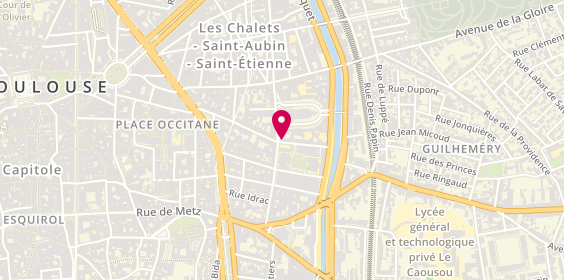 Plan de La Banque Postale, 1 Rue Charles Camichel, 31000 Toulouse