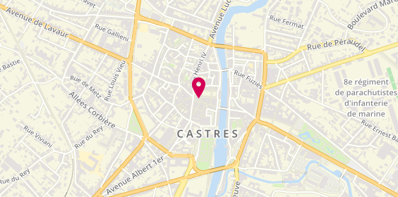 Plan de Agence Castres Jaures, 17 place Jean Jaurès, 81100 Castres