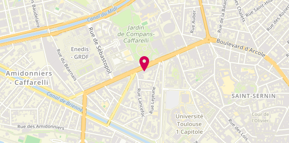 Plan de BNP Paribas - Toulouse Compans Caffarelli, 35 Boulevard Lascrosses, 31000 Toulouse
