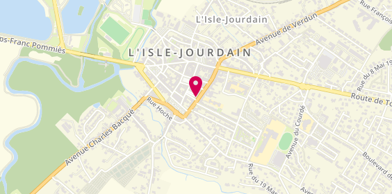 Plan de BNP Paribas - l'Isle Jourdain, 29 Boulevard Carnot, 32600 L'Isle-Jourdain
