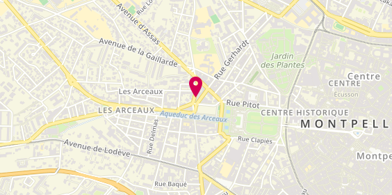 Plan de Agence Montpellier Arceaux, 4 Rue Doria, 34000 Montpellier