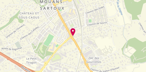 Plan de Caisse d'Epargne Mouans-Sartoux, 495 avenue de Cannes, 06370 Mouans-Sartoux