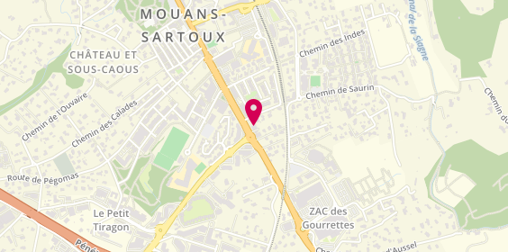 Plan de Banque Populaire Méditerranée, 459 avenue de Cannes, 06370 Mouans-Sartoux