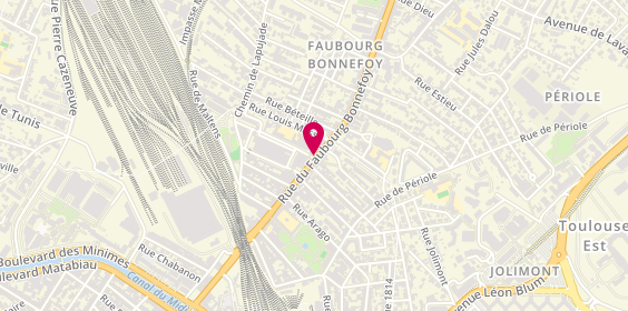 Plan de BNP Paribas - Toulouse Bonnefoy, 55 Rue du Faubourg Bonnefoy, 31000 Toulouse
