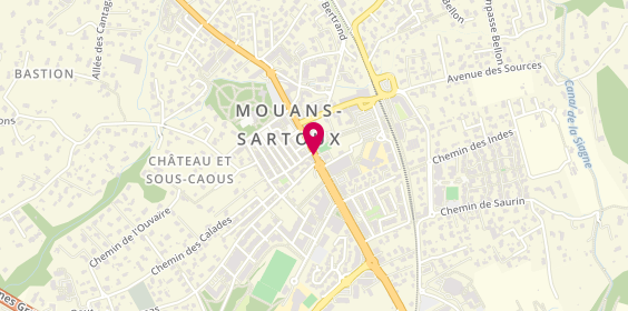 Plan de BNP Paribas - Mouans Sartoux, 116 avenue de Cannes, 06370 Mouans-Sartoux