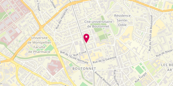 Plan de BNP Paribas, 12 avenue du Professeur Grasset, 34090 Montpellier