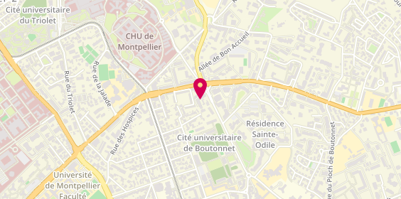 Plan de Agence de Montpellier Facultes, 423 Route de Mende, 34090 Montpellier