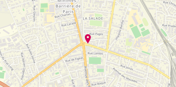 Plan de BNP Paribas, 146 Boulevard Pierre et Marie Curie, 31200 Toulouse