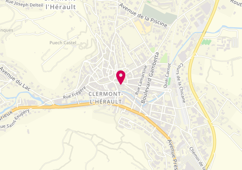 Plan de LCL Clermont-l'Hérault, 6 Rue Doyen René Gosse, 34800 Clermont-l'Hérault
