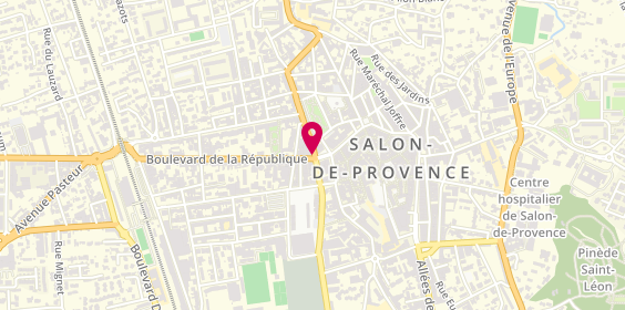 Plan de Sg, 14 Boulevard de la République, 13300 Salon-de-Provence