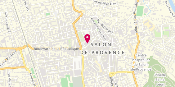Plan de BNP Paribas, 82 Cr Carnot, 13300 Salon-de-Provence