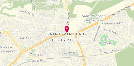 Plan de Société Générale, 6 avenue Nationale, 40230 Saint-Vincent-de-Tyrosse