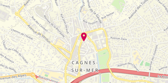 Plan de Caisse d'Epargne Cote d'Azur, 4 / 6 Rue Robert Lecat, 06800 Cagnes-sur-Mer