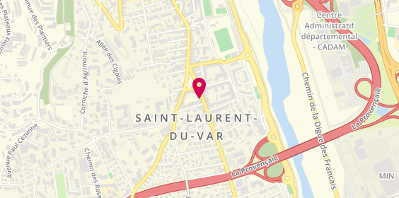 Plan de BNP Paribas - Saint Laurent du Var, 927 avenue du Général de Gaulle, 06700 Saint-Laurent-du-Var