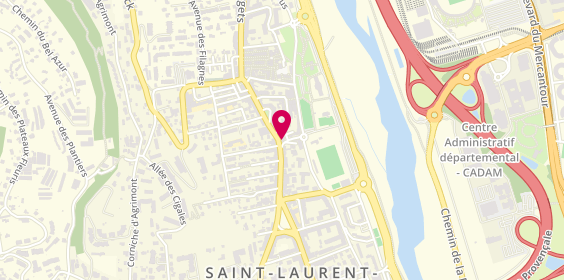 Plan de Caisse d'Epargne Cote d'Azur, 214 avenue du Général Leclerc, 06700 Saint-Laurent-du-Var