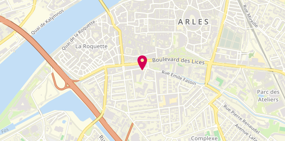 Plan de Agence Arles Lices, 7 Rue Parmentier, 13200 Arles