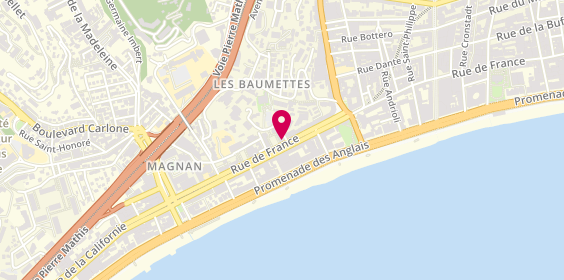 Plan de BNP Paribas - Nice Cheret, 144 Rue de France, 06000 Nice