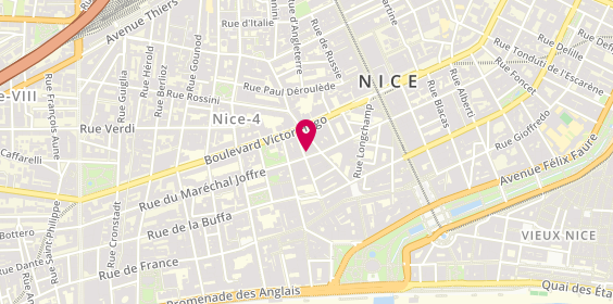 Plan de La Banque Postale, 20 Rue du Maréchal Joffre, 06000 Nice