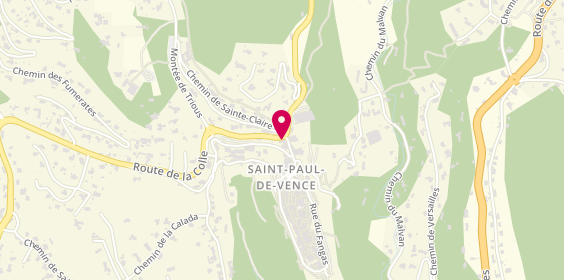 Plan de BNP Paribas - Saint Paul de Vence, Chem. De Sainte-Claire, 06570 Saint-Paul-de-Vence