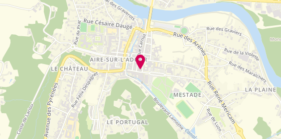 Plan de Banque Populaire Aquitaine Centre Atlantique, 1 Rue Gambetta, 40800 Aire-sur-l'Adour