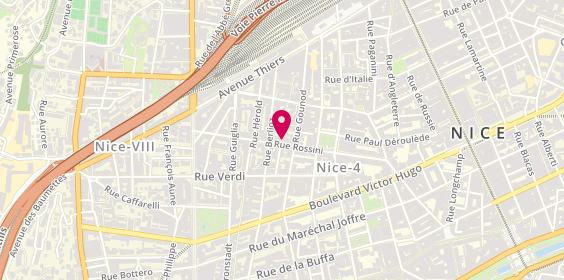 Plan de CASDEN Banque Populaire, 30 Rue Rossini, 06000 Nice